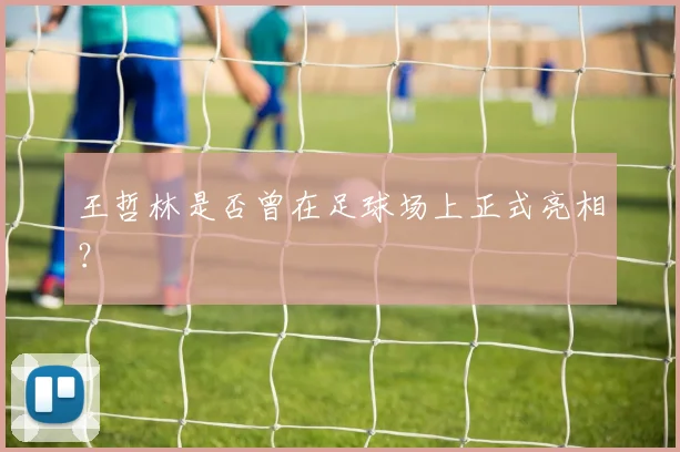 王哲林是否曾在足球场上正式亮相?